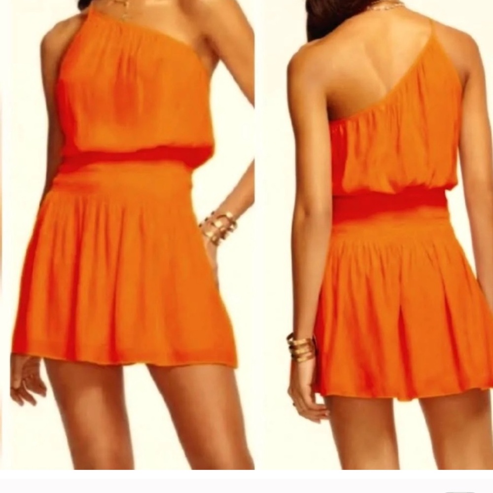 Ramy Brook Tangerine One Shoulder Dress